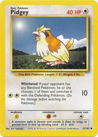 Pidgey - 57/102 - Common - Unlimited available at 401 Games Canada