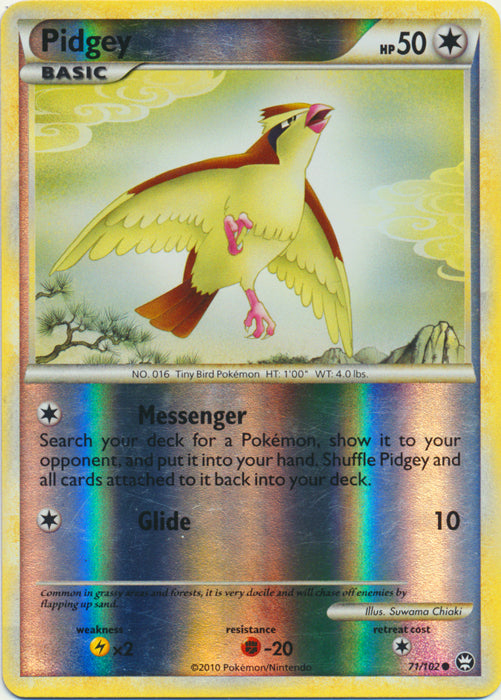 Pidgey - 71/102 - Common - Reverse Holo available at 401 Games Canada