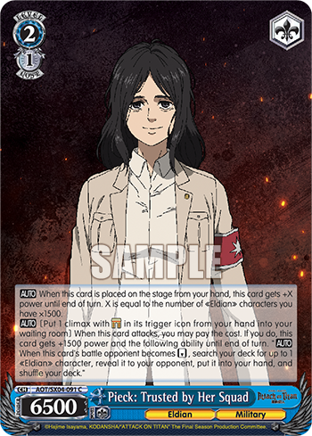 Pieck: Trusted by Her Squad - AOT/SX04-E091 - Common available at 401 Games Canada