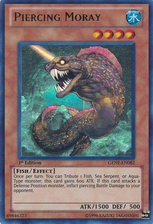 Piercing Moray - GENF-EN082 - Ultra Rare - 1st Edition available at 401 Games Canada