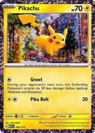 Pikachu - 006/015 - McDonald's Holo - Promo available at 401 Games Canada