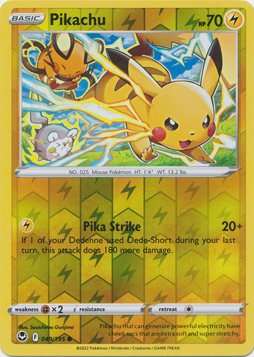 Pikachu - 049/195 - Common - Reverse Holo available at 401 Games Canada