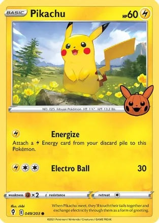 Pikachu - 049/203 - Promo (Trick or Trade BOOster Bundle) available at 401 Games Canada