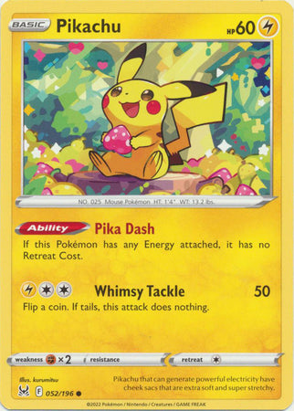 Pikachu - 052/196 - Common available at 401 Games Canada