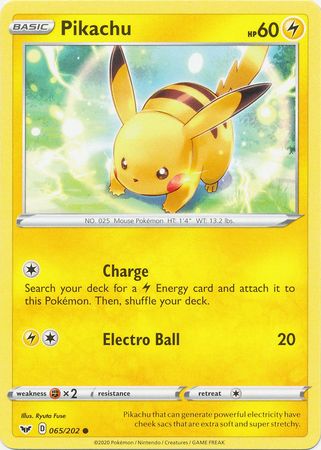 Pikachu - 065/202 - Common available at 401 Games Canada