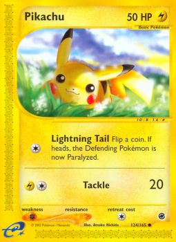 Pikachu - 124/165 - Common available at 401 Games Canada