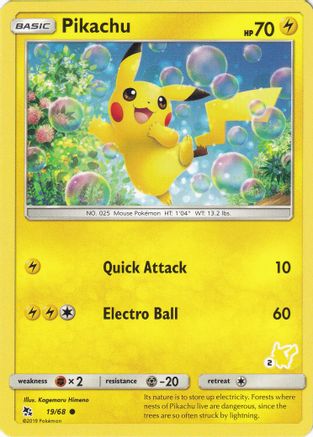 Pikachu (#2 Pikachu Stamped) - 019/068 - Promo available at 401 Games Canada