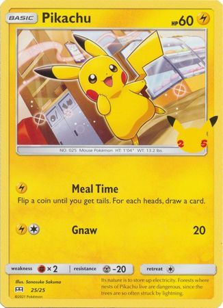 Pikachu - 25/25 - 25th Anniversary Non-Holo - Promo available at 401 Games Canada