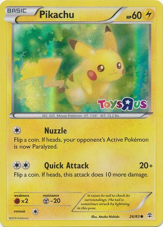 Pikachu - 26/83 -Toys R Us Promo available at 401 Games Canada