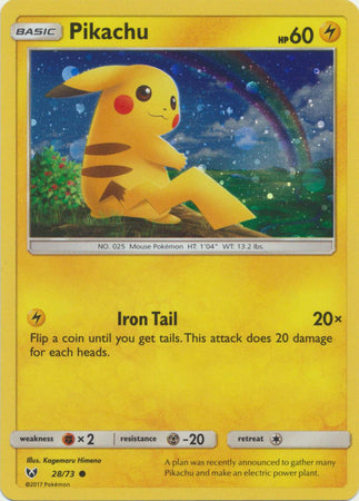 Pikachu - 28/73 - Alternate Holo Promo (Cosmos Holo) available at 401 Games Canada