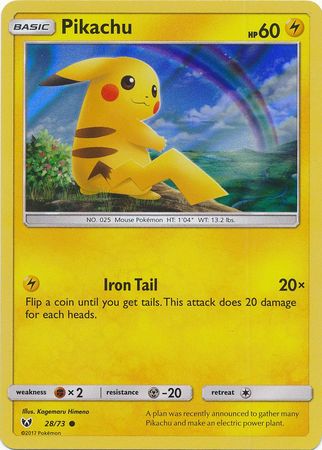 Pikachu - 28/73 - Holo Promo (Water Web Holo) available at 401 Games Canada