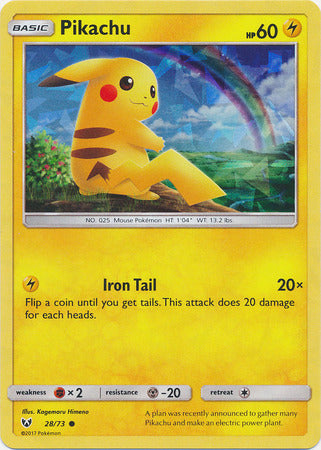 Pikachu - 28/73 - Shattered Holo Promo - Theme Deck Exclusive available at 401 Games Canada