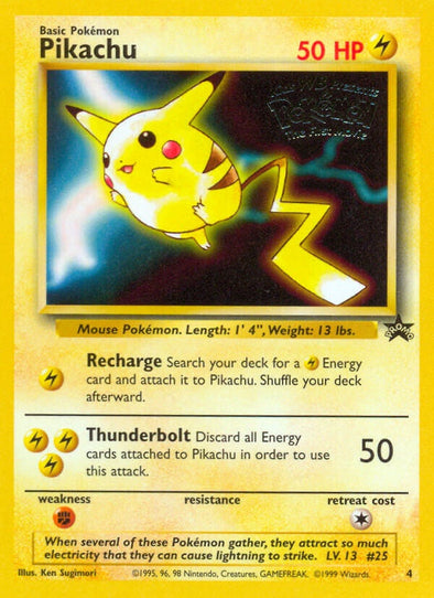 Pikachu - 4 - Promo (WB) available at 401 Games Canada