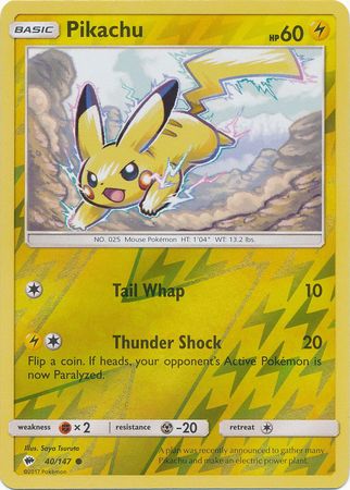 Pikachu - 40/147 - Common - Reverse Holo available at 401 Games Canada