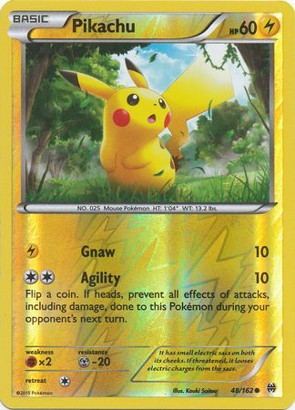 Pikachu - 48/162 - Common - Reverse Holo available at 401 Games Canada