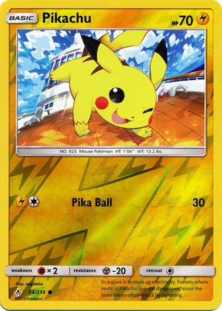 Pikachu - 54/214 - Common - Reverse Holo available at 401 Games Canada