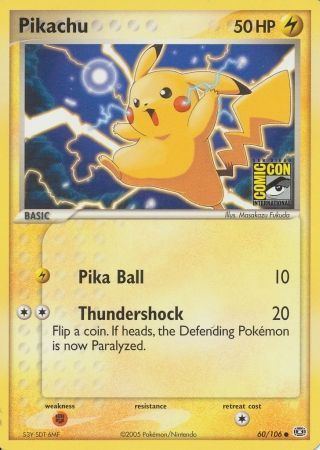 Pikachu - 60/106 - Promo (San Diego Comic Con) available at 401 Games Canada