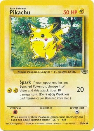 Pikachu - 60/64 - Common - Unlimited available at 401 Games Canada