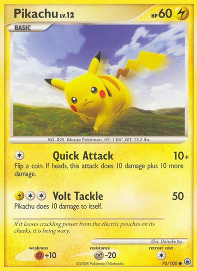 Pikachu - 70/100 - Common available at 401 Games Canada