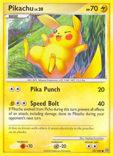 Pikachu - 70/100 - Common available at 401 Games Canada