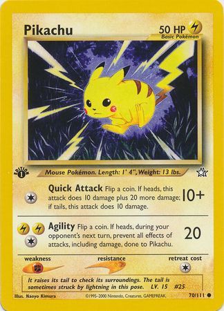 Pikachu - 70/111 - Common - 1st Edition available at 401 Games Canada