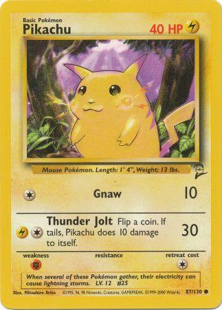Pikachu - 87/130 - Common available at 401 Games Canada