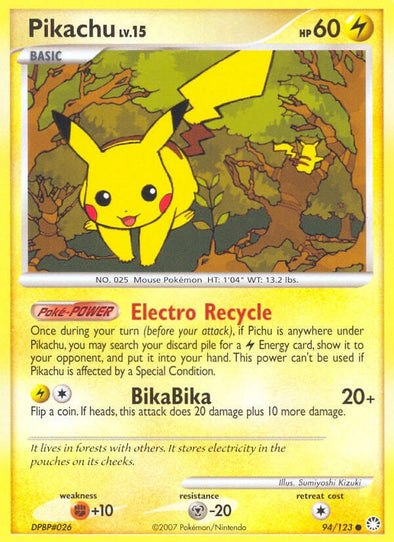 Pikachu - 94/123 - Common available at 401 Games Canada