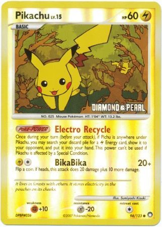 Pikachu - 94/123 - Reverse Holo BK Promo available at 401 Games Canada