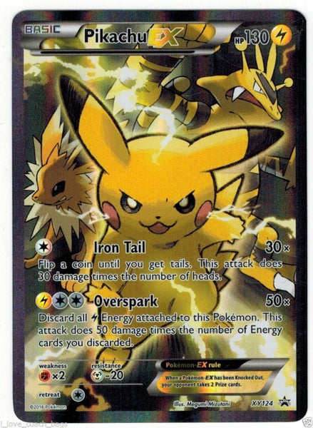 Pikachu ポケモンカード Pikachu-EX-XY124-Ultra-Rare-