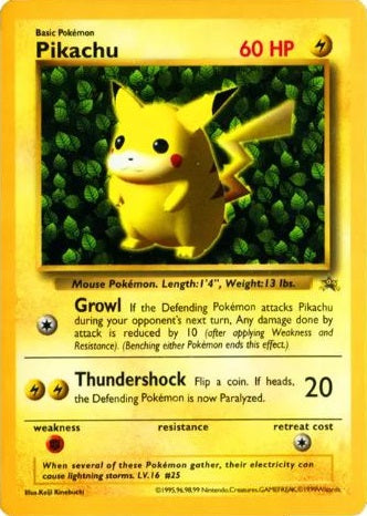 Pikachu (Japanese) - No. 025 - [English w/Gray Star] CoroCoro Glossy Promo available at 401 Games Canada