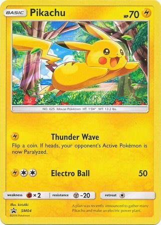 Pikachu - SM04 - Non-Holo Promo available at 401 Games Canada