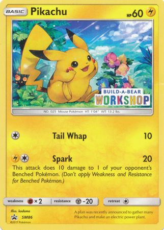 Pikachu - SM86 - Promo - Build-A-Bear Workshop available at 401 Games Canada