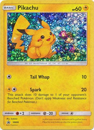 Pikachu - SM86 - Sequin Holo - Promo available at 401 Games Canada