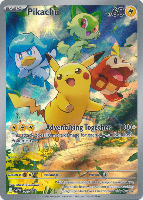 Pikachu - SVP027 - Illustration Rare Promo available at 401 Games Canada