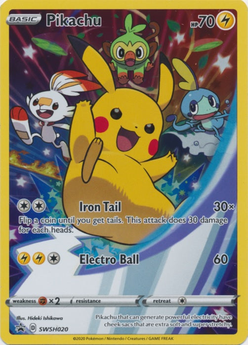 Pikachu - SWSH020 - Full Art Promo available at 401 Games Canada