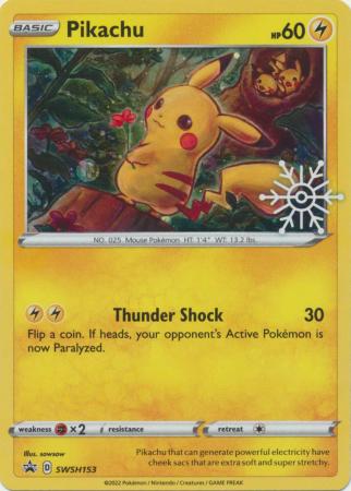 Pikachu - SWSH153 - Holo Promo (2022 Holiday Calendar) available at 401 Games Canada