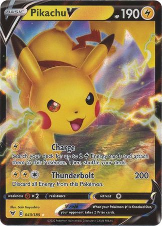 Pikachu V - 043/185 - Ultra Rare available at 401 Games Canada