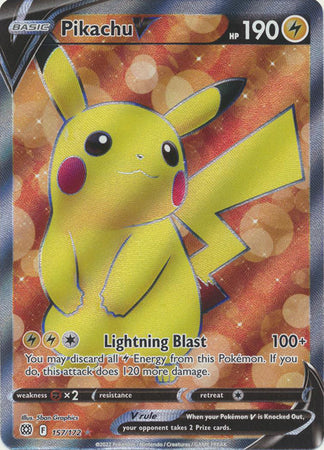 Pikachu V - 157/172 - Full Art Ultra Rare available at 401 Games Canada