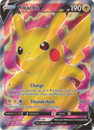 401 Games Canada - Pikachu V - 170/185 - Full Art Ultra Rare 401 Games Canada - Pikachu V - 170/185 - Full Art Ultra Rare