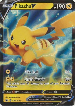 Pikachu V - SWSH063 - Promo available at 401 Games Canada