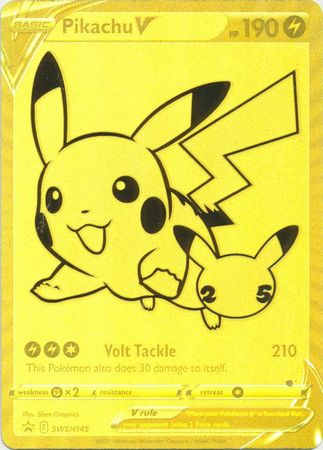 Pikachu V - SWSH145 - Promo available at 401 Games Canada