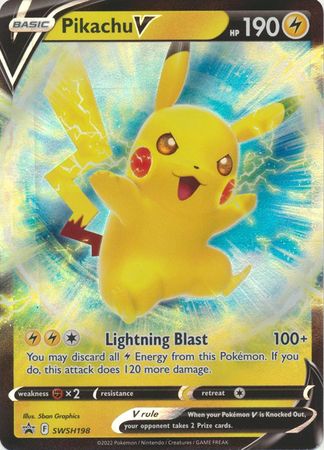 Pikachu V - SWSH198 - Promo available at 401 Games Canada