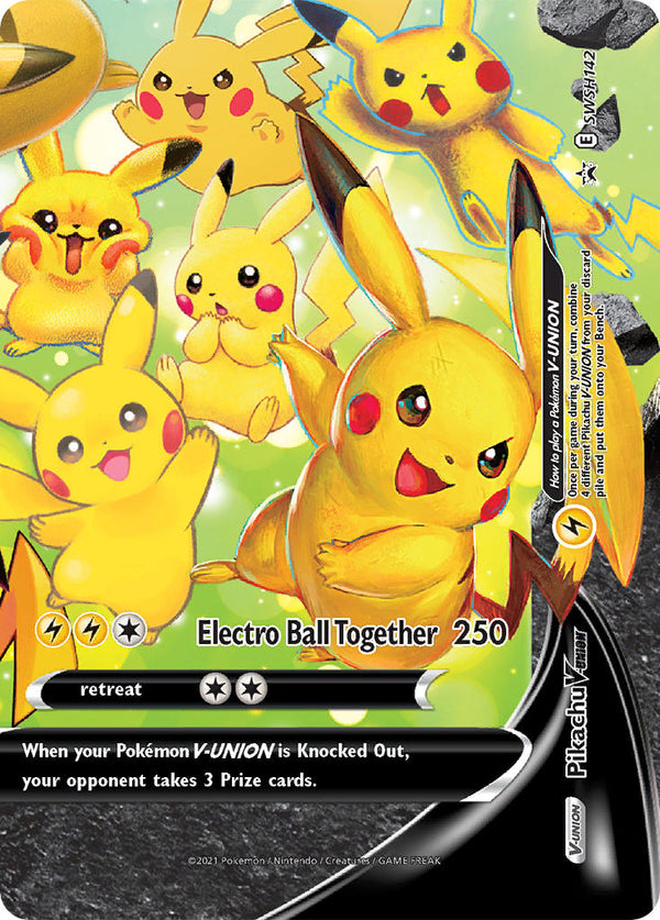 Pikachu V-UNION - SWSH142 - Promo available at 401 Games Canada