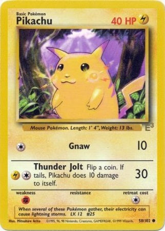 Pikachu (Yellow Cheeks) - 58/102 - E3 Promo available at 401 Games Canada