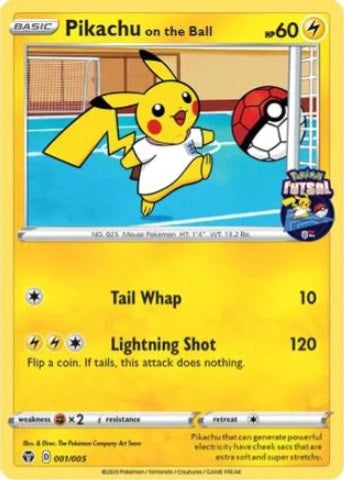 Pikachu on the Ball - 001/005 - Futsal Promo available at 401 Games Canada