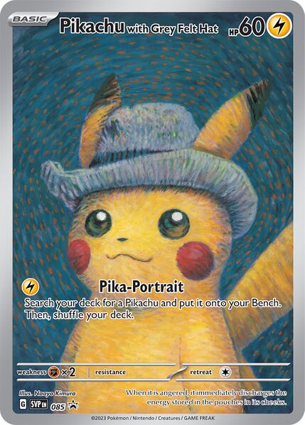 Pikachu with Grey Felt Hat - SVP085 - Promo available at 401 Games Canada