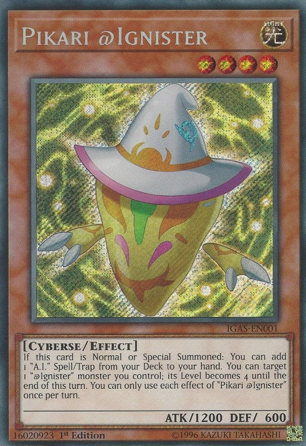Pikari @Ignister - IGAS-EN001 - Secret Rare - 1st Edition available at 401 Games Canada