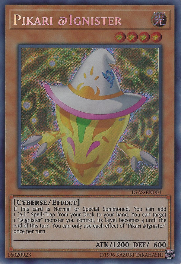 Pikari @Ignister - IGAS-EN001 - Secret Rare - Unlimited available at 401 Games Canada