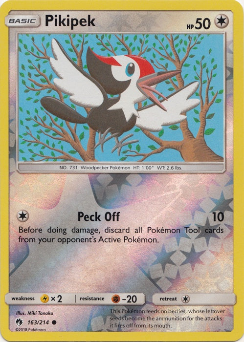 Pikipek - 163/214 - Common - Reverse Holo available at 401 Games Canada