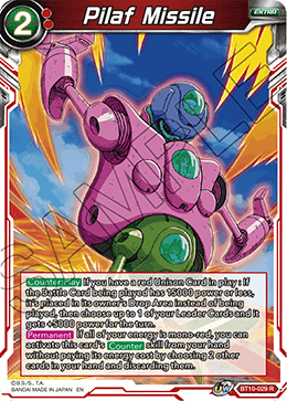 Pilaf Missile - BT10-029 - Rare (Reprint) available at 401 Games Canada